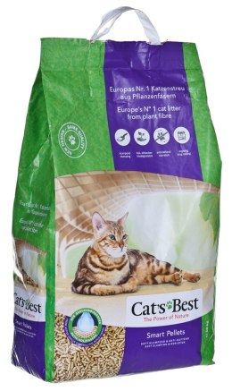 JRS Cat'S Best Smart Pellets - drewniany żwirek dla kotów, zbrylający - 10kg