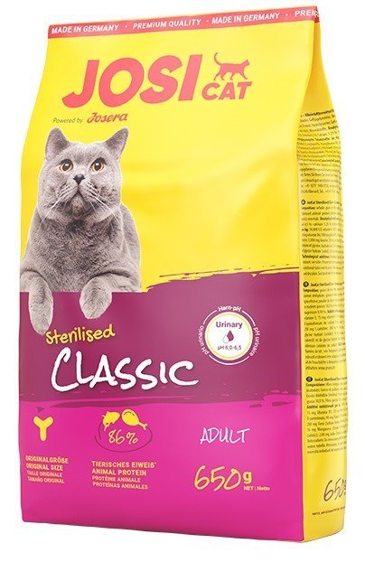 Josera JosiCat Sterilised Classic dla kotów 650g