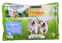 Purina Friskies Junior Galaretka Kurczak Groszek 4x100g