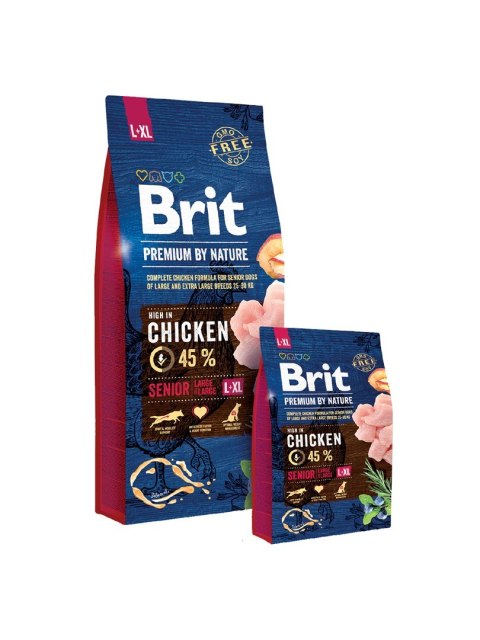 BRIT PREMIUM BY NATURE Senior Large / Extra Large Chicken 15kg