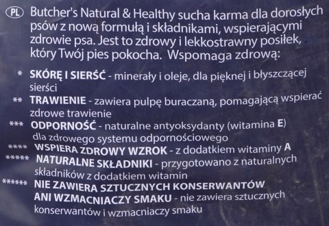 BUTCHER'S z wołowiną 10kg -sucha karma dla psa