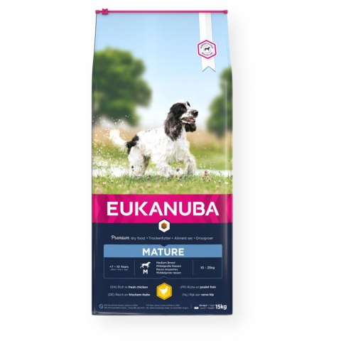 EUKANUBA Thriving Mature Medium Breed - sucha karma dla dojrzałych psów średnich ras 15kg