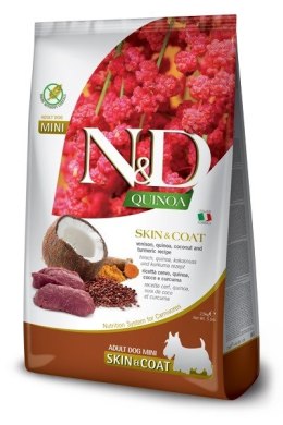 FARMINA N&D QUINOA DOG SKIN&COAT, VENISON, COCONUT ADULT MINI 2,5kg