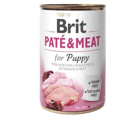 Karma BRIT PATÉ & MEAT kurczak dla szczeniąt 400g