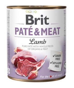 Karma BRIT PATÉ & MEAT z jagnięciną dla psa 800g