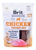 Brit Jerky Chicken Protein Bar with instect - Kurczak - przysmak dla psa - 80g